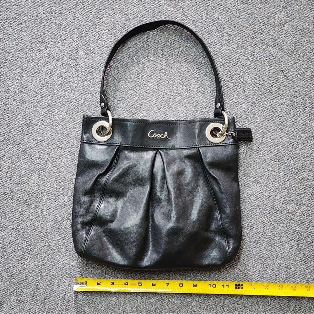 Coach Black Ashley Hippie Shoulder Bag with Crossbody Strap